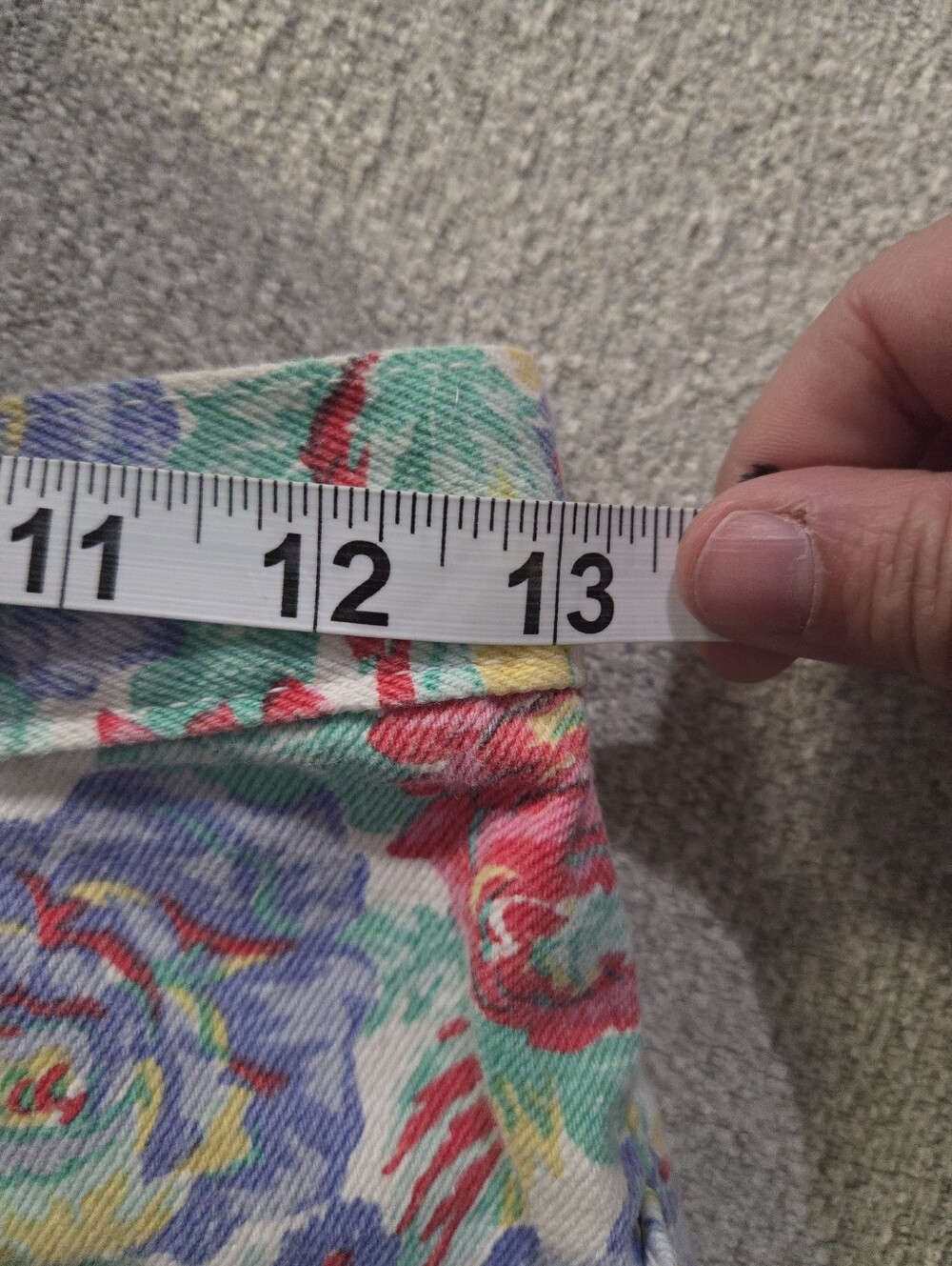 VTG 90s Helium Floral Rose Print High Waisted Mom Jeans Pink Blue Size 9/26 - Picture 6 of 6